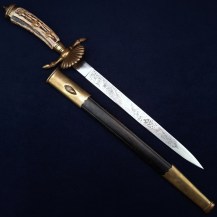 German Weimar Period Hunting or Forestry Association Hirschfanger, By E and F Horster, Solingen - 3